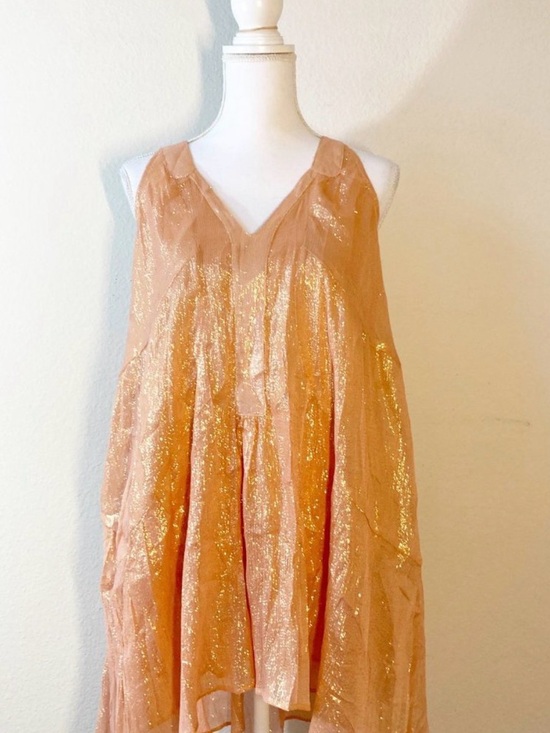 Koch Dresses & Skirts - Looking for - Shimmery Peach Metallic Sleeveless Tunic